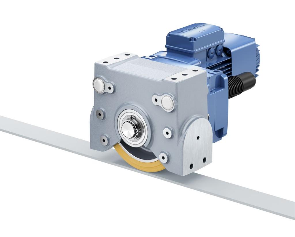 Demag LRS travel wheel system ready for installation TAILORED TO YOUR NEEDS TO CUT YOUR DESIGN COSTS Using the Demag LRS travel wheel system, you can meet your drive requirements quickly and reliably