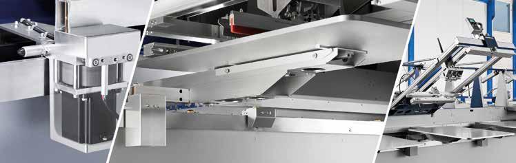 Pre-heat pallets function Powerful AC electric drive print heads Control keypad on every print station Individual 'chopper' squeegee system Quick release squeegees & floodbars Squeegee arm lift for