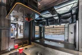 Enclosed Shower Heavy Duty Flooring in Garage In-Floor Beaver Tail Storage Kicker Stereo System w/ App Controls & Outside
