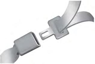Seatbelts The safety belt system consists of: Lap and shoulder safety belts. Shoulder safety belt with automatic locking mode, (except driver safety belt and rear inflatable safety belt).