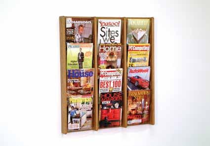 all Mount Displayers DISPLAY Side-Loading Literature Holders Side-loading holders offer easy insertion Softly-rounded corners protect signs and fingers Universal holders can be mounted to walls;