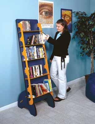 Media Displayers DISPLAY Y -YEAR Y Snap Displayer Multimedia displayer designed to capture teens' attention Y FRAME 7 Y Y Socrates Displayer Mobile Book Shelf Holds 17 paperbacks spine-out Three
