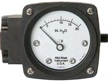 Mid-West Instrument Diaphragm Type Differential Pressure Gauges Switches & Transmitters Model 142 Model 142 Diaphragm type DP Gauge provides outstanding capabilities not previously available in a