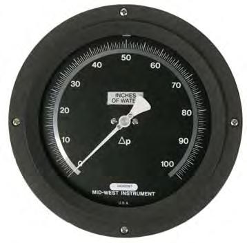 BULLETIN NO. 115 116/11 Mid-West Instrument Bellows Type Tank Level Differential Pressure Level Gauge & Switch Model 115/116 Model 115, 0-10 H 2 O to 0-69.9 H 2 O (25 mbar to 2.
