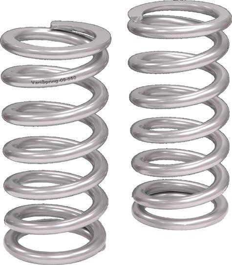 Coil-Over VariShocks VariShock coil-over shocks and struts, and VariSpring 2-1/2 -ID coil springs give you the added abilities of adjusting spring preload and easily changing spring rates when tuning