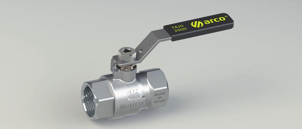 WTR SRIS QULITY Y TRITION tajo 2000 valve TNIL SHT 08/2011 IP05010 SOP SRVI ONITIONS TJO 2000 series are manually operated metallic ball valves, by its design and raw materials are intended to be