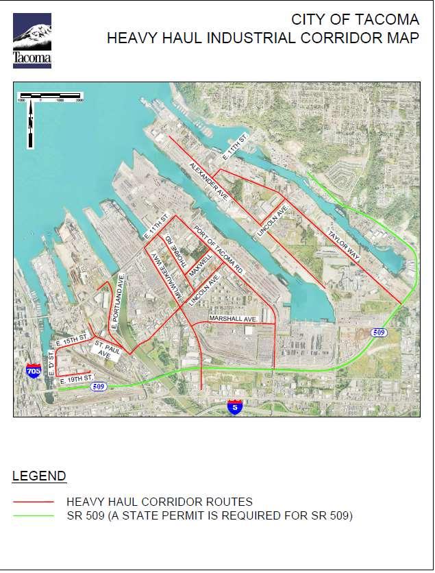 Figure 3. Port of Seattle/Tacoma Heavy Container Corridor City of Tacoma. Source: http://www.tacomadailyindex.