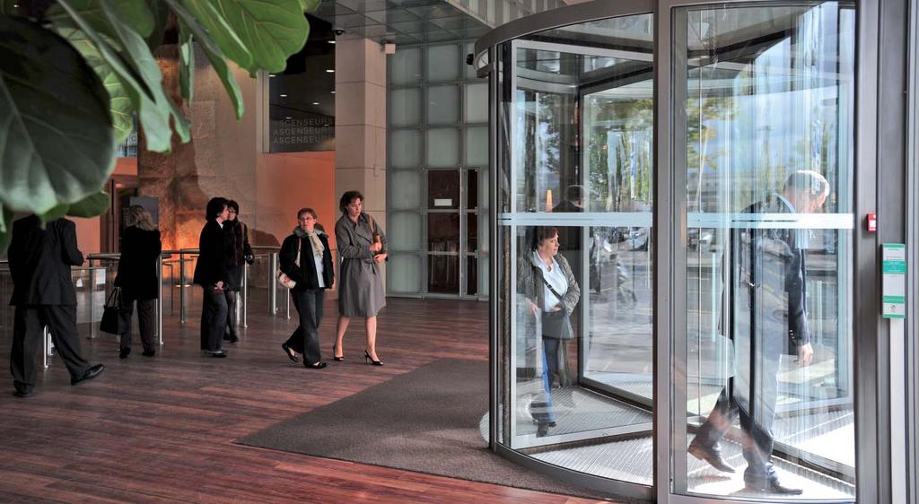 Energy-Saving Talos Revolving Doors and Circular Sliding Doors Versatile Talos Revolving Doors Revolving doors in particular, thanks to their closed design, effect the highest possible energy saving