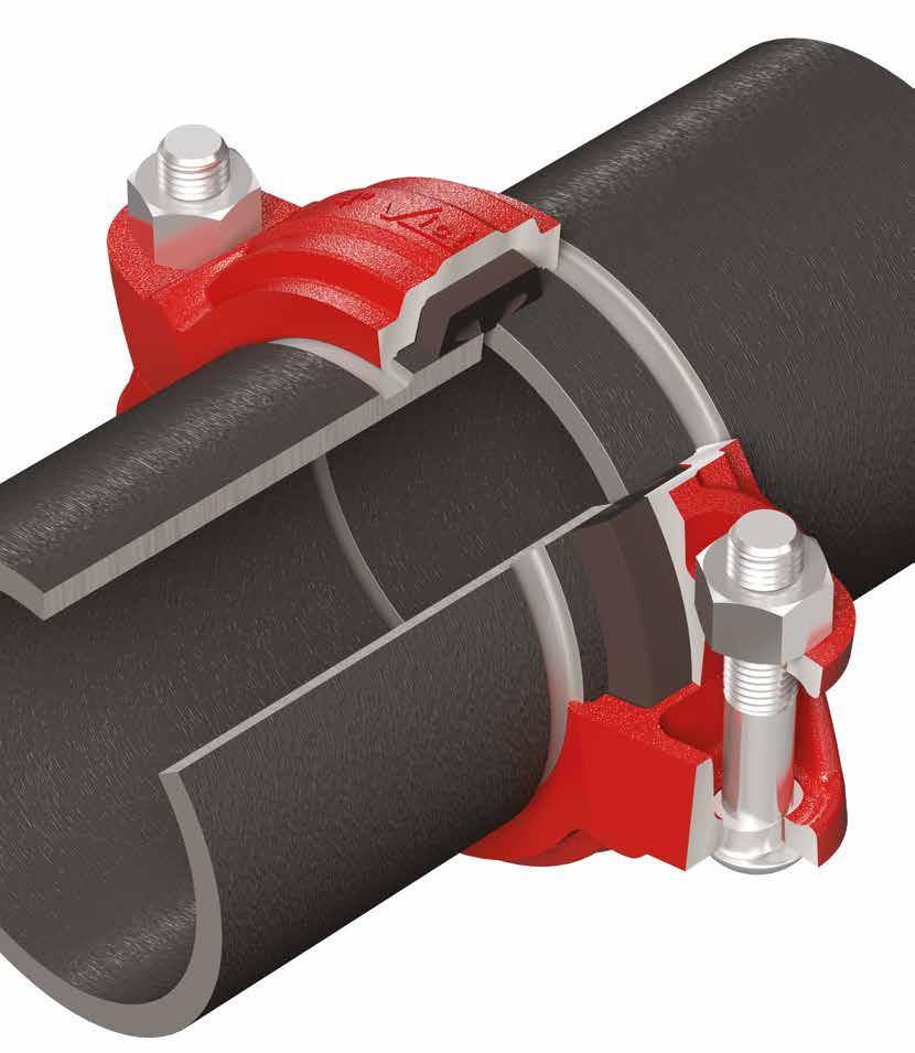 THE VICTAULIC DIFFERENCE HOUSING GROOVE GASKET BOLT/NUT GROOVE GROOVED PIPE JOINING TECHNOLOGY How does it work? The groove is made by cold forming or machining a groove into the end of a pipe.