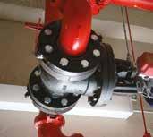 Flanges are considerably larger than grooved mechanical couplings.