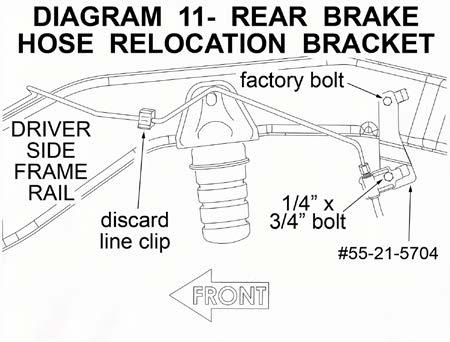 FORM #5708.03-030613 PRINTED IN U.S.A. PAGE 11 OF 16 [DIAGRAM 10] Mark the outside edges of the track bar brace where they make contact with the axle tube.