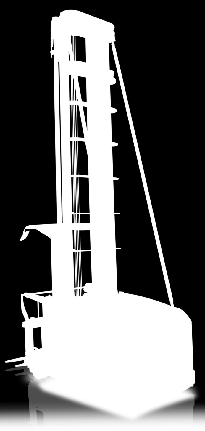 The three stage mast is also available with or without a full free lift