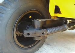 Wet Disc Brake System The wet disc brake system is virtually maintenance free and is enclosed to
