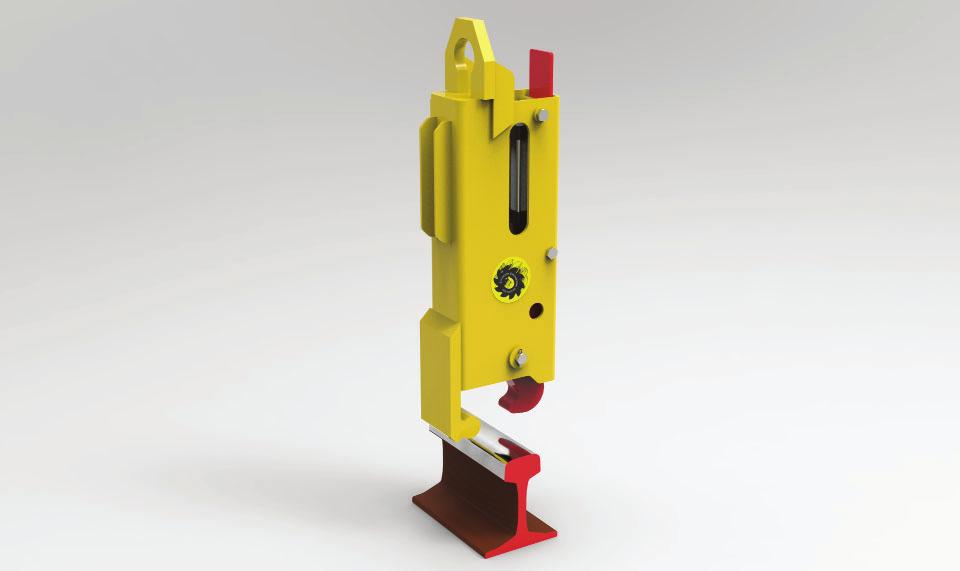 Autolok-P Pneumatic Rail Grab The Autolok-P Pneuma c Rail Grab is powered by a 32mm bore double ac ng air cylinder and
