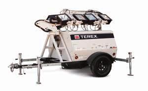 Terex offers the AL5 HT light tower model supplying the height, reach and articulation to place light exactly where you need it.
