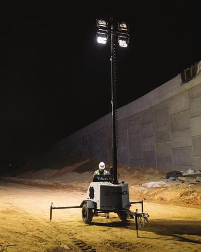 Terex Light Towers RL 4 LED ADVANTAGES OF GAS-POWERED Driven by a Champion gas engine coupled with an innovative 3.5 kw inverter generator. Equipped with a 17.