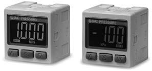 Related Equipment 2-Color Display High Precision Digital Pressure Switch ZSE/ISE30A Series ZSE30AF ZSE30A ISE30A Features Type Compound pressure Low pressure/vacuum Positive pressure Rated pressure