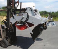 designed for fork truck Sweep and collect 900 m 2