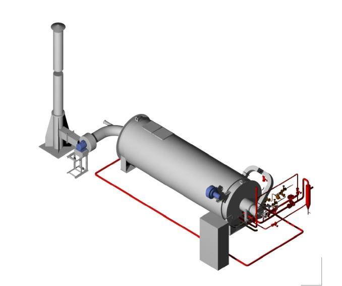 Tube furnaces are intended for heating of hydrocarbon feedstock by open fire heating of pipe coil by gases in the furnace chamber formed from combustion of liquid