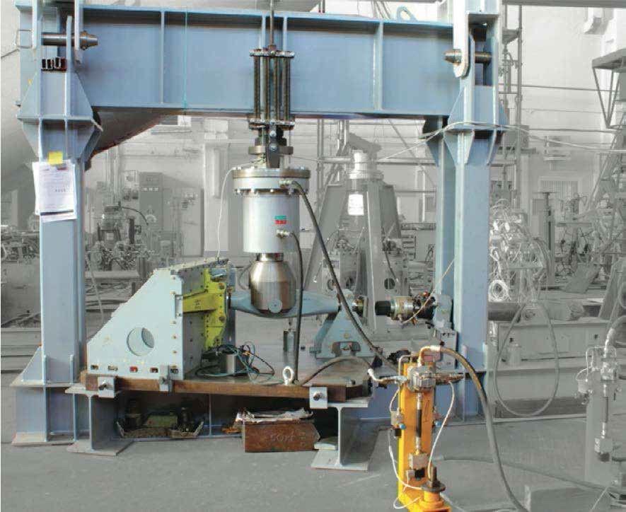 Test stand for testing the "weak link" of the