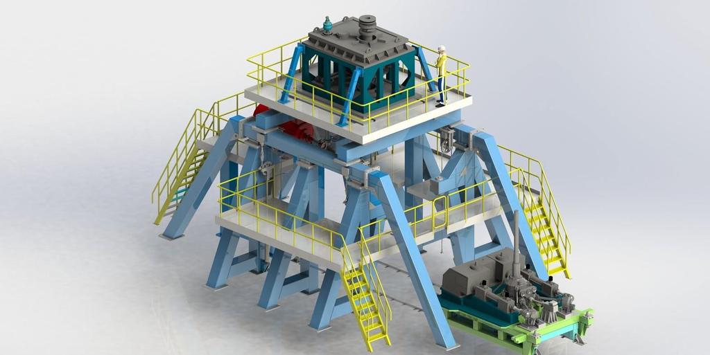 Project of the multi-purpose mechanically closed energy-eficient test stand for testing