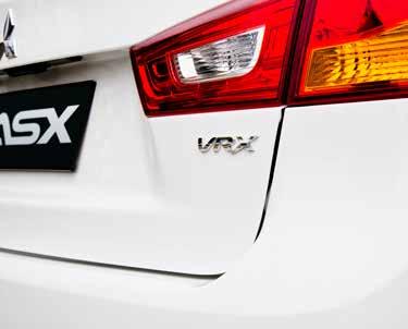 HIGH RIDE HEIGHT With SUV like ride height, the ASX allows its driver superior visibility and ease of access in and out of the