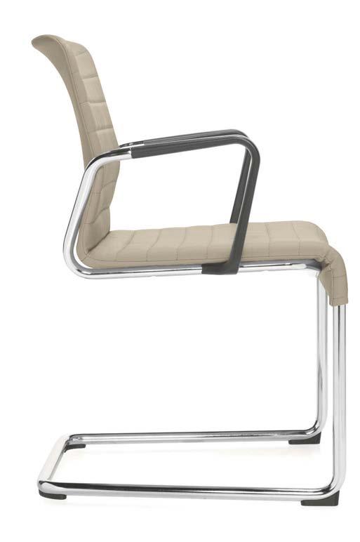 The Lite series is also available as leg chairs with or without casters in both upholstery options and both arm styles.