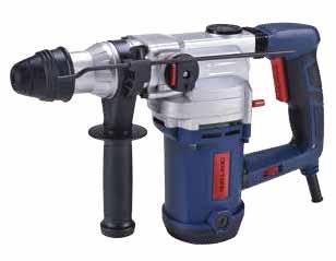 LIGHT ROTARY HAMMER Injection LOGO is optional Improving the image of products and brand Features of beautiful shape Adjustable lever With forward and reverse functions 4 function adjusting button