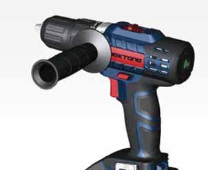 Dextone Family's New Members CORDLESS DRILL Option I : Drill without hammer function 10mm 1-sleeve keyless chuck 18+1 torque settings 2-speed