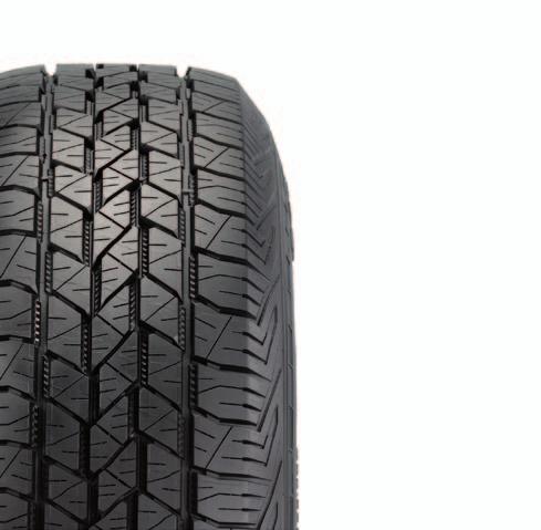 self cleaning tread to provide enhanced mileage, even wear and off-road traction.