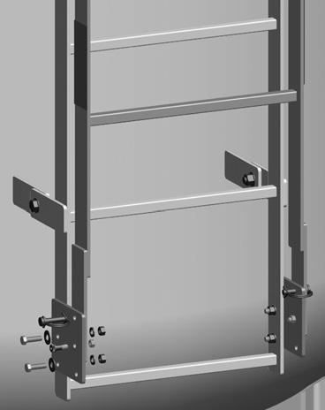 OPTIONAL ACCESSORIES Figure 9: Hinged Ladder Extension (Optional) 10 1 9 3 3 8 7 Fig.
