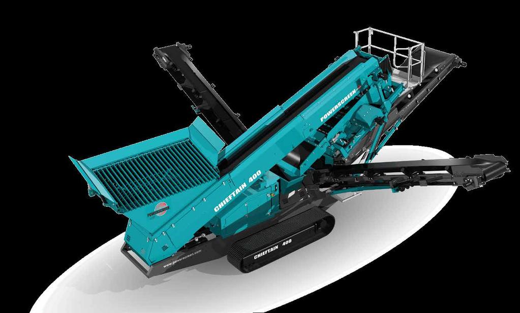 CHIEFTAIN 02 03 CHIEFTAIN 400 The Powerscreen Chieftain 400 is designed for operators and contractors looking for an affordable entry level screening unit.