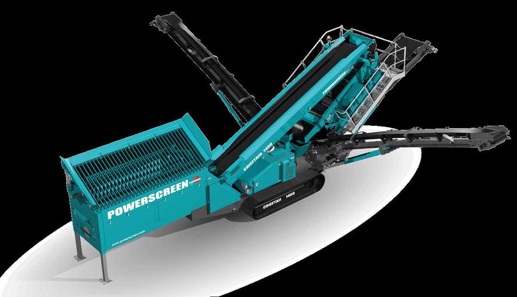 CHIEFTAIN 06 07 CHIEFTAIN 1400 The Powerscreen Chieftain 1400 is one of Powerscreen s most popular screening products and is ideally suited for small to medium sized operators and contractors who