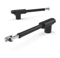 Linear AUTOMATiOn - AVAiLABLE VERSiOnS Code Motor Travel Fixing kit Wing max dimensions linear 400230