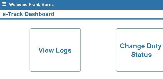 View Logs The Driver has the ability to view and display their current as well as the last 7 days of logs as