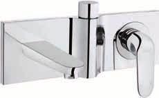 Coating: chrome Diverter is integrated onto the handshower outlet. AUTO CLEAN SILICON AUTO CLEAN SILICON A40674EXP Built-in Bath/Shower Mixer -2 Way Diverter (Exposed part) Spout length: 174 mm.