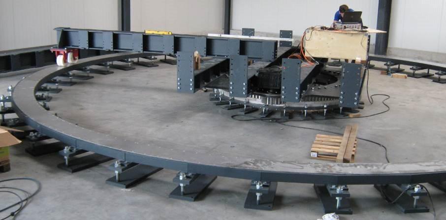 : Heavy-duty castors Roller track: The heavy-duty castors run along a height adjustable runway
