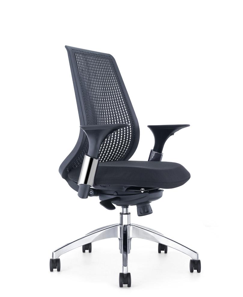 Executive Domino OTS Balance Mode Mesh back in three colours Height adjustable arms Heavy duty mechanism
