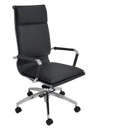 back with soft synthetic Lockable synchro mechanism Synchro mechanism Seat heigh and depth adjustable leather Padded arms and lumbar Available low medium or high back