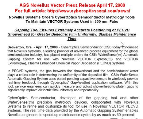 AGS Support on Vector a Cooperative Effort 1.