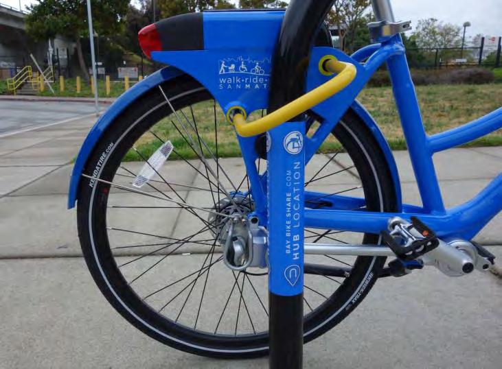 KEY DIFFERENTIATORS System runs on smart bikes instead of smart hubs Bikes can be locked to any rack or pole Bikes can be put