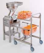 discs + Storage cart Nema #: L15-20P CL 60 Workstation +50 Dicing and French fry Capabilities 3 HP Three phase Speeds 425 & 850 rpm Dimensions (WxDxH) 18" x 30" x