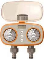 Easy to read LCD screen with simple to use buttons and timer dial. Fits ¾ & 1 tap outlets. Suits 12mm click-on hose.