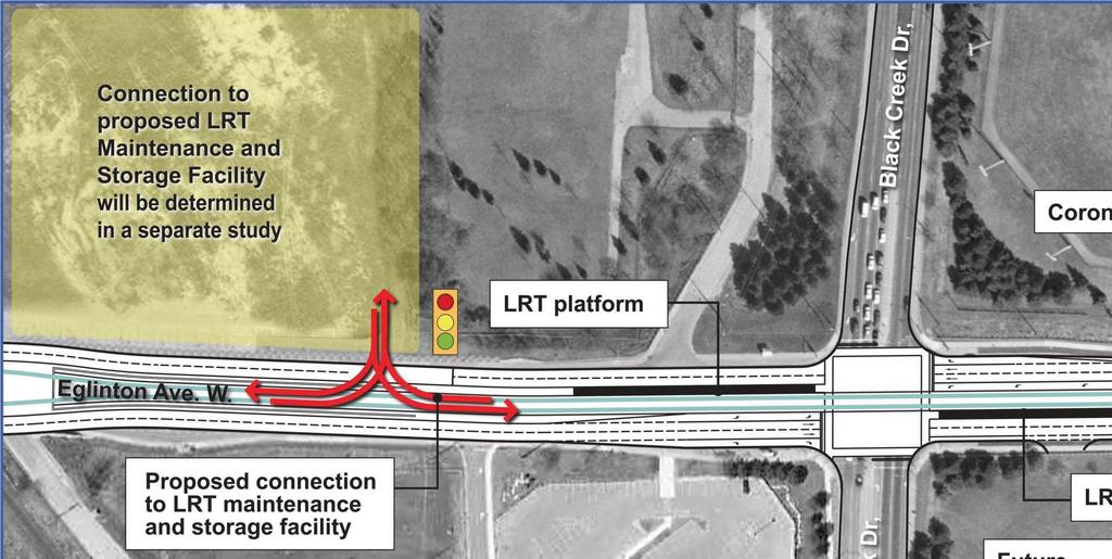 Exhibit 29: Recoended Layout for Black Creek Stop REVISED FINAL REPORT Toronto Transit Coission (TTC) ECLRT - JANE STREET TO KEELE STREET - VERTICAL ALIGNMENT OPTIONS
