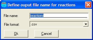 Figure 7.8-8 Bearing force file identification and exported file opened with Excel 7.8.5.