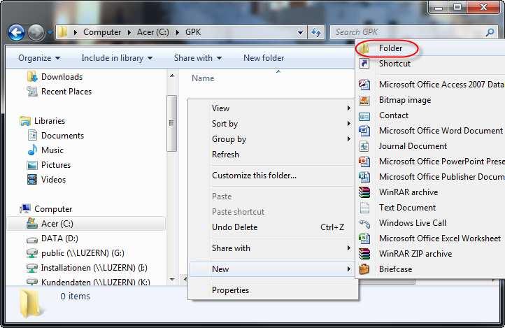 4 Preparations 4.1 Creating a project folder KISSsys uses projects to manage the files. Projects are simply folders where GPK models and the respective KISSsoft files are saved.