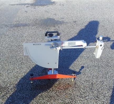 Skid Resistance Tester (SRT) Execution stationary on the road Pendulum device Standardized