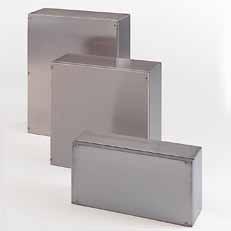 Stainless steel industrial enclosures 37 Universal industrial enclosure for hygienic areas High surface quality 1.