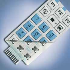 Protection classes of IP 65 and better can be easily reached with this type of keypad.
