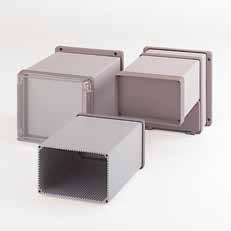 Profitronic I/F, I/A 07 Aluminium electronic enclosure for MCR technology and automation engineering Variable length version using profile technology Enclosure system with different front lid and